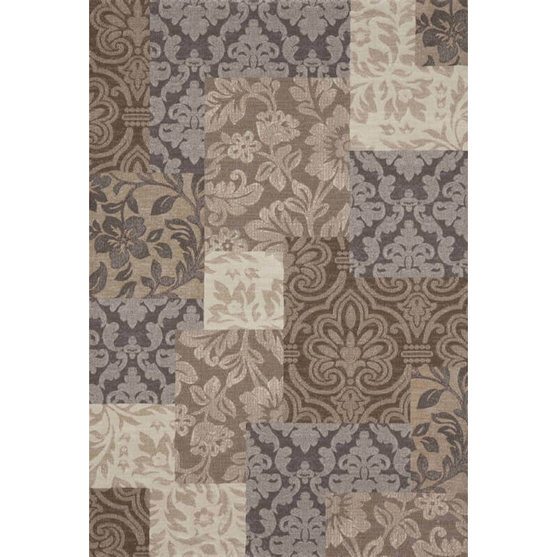 Tapis beige pour salon en acrylique gravel Image de tapis pour salon
