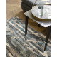 Tapis en laine bleu moderne Dart Metro