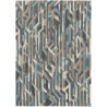 Tapis en laine bleu moderne Dart Metro