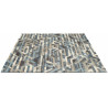 Tapis en laine bleu moderne Dart Metro