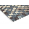 Tapis de salon design bleu Dart Fade