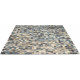 Tapis de salon design bleu Dart Fade