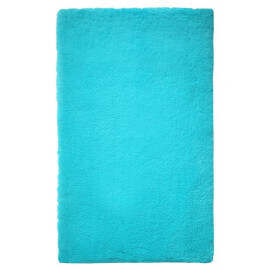 Tapis de bain shaggy antidérapant turquoise Event Esprit Home