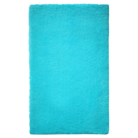 Tapis de bain shaggy antidérapant turquoise Event Esprit Home