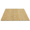 Tapis shaggy naturel bouclé en laine Arch