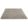 Tapis en laine longues mèches pour salon Gravel