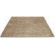 Tapis naturel shaggy en laine et tencel Quartz