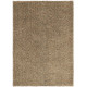 Tapis naturel shaggy en laine et tencel Quartz