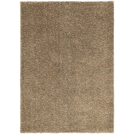 Tapis naturel shaggy en laine et tencel Quartz