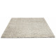 Tapis naturel shaggy en laine et tencel Quartz