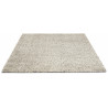 Tapis naturel shaggy en laine et tencel Quartz