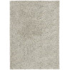 Tapis naturel shaggy en laine et tencel Quartz