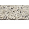 Tapis naturel shaggy en laine et tencel Quartz