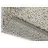 Tapis naturel shaggy en laine et tencel Quartz