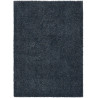 Tapis naturel shaggy en laine et tencel Quartz