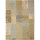 Tapis patchwork laine courtes mèches ethnique Yara Patchwork