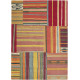 Tapis multicolore en laine noué main design Yara OFTB