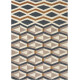 Tapis scandinave noué main en laine graphique Yara Artdeco