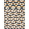 Tapis scandinave noué main en laine graphique Yara Artdeco