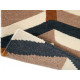 Tapis scandinave noué main en laine graphique Yara Artdeco
