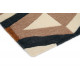 Tapis scandinave noué main en laine graphique Yara Artdeco