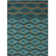 Tapis scandinave noué main en laine graphique Yara Artdeco
