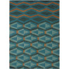 Tapis scandinave noué main en laine graphique Yara Artdeco