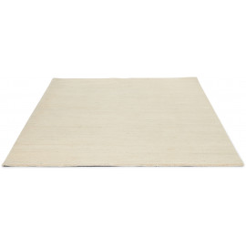 Tapis uni naturel en laine noué main pour salon Yeti