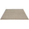 Tapis uni naturel en laine noué main pour salon Yeti