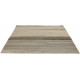 Tapis beige en laine moderne noué main rayé Yeti Sky