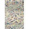 Tapis multicolore noué main laine et viscose vintage Yeti Summit