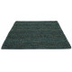 Tapis tissé main laine et jute uni plat pour salon Cobble