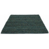 Tapis tissé main laine et jute uni plat pour salon Cobble