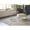 Tapis laine et jute tissé main plat moderne pour salon Marble