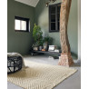 Tapis plat en laine avec franges design pour salon Atelier Twill