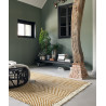 Tapis plat en laine avec franges design pour salon Atelier Twill