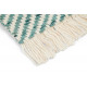 Tapis plat en laine avec franges design pour salon Atelier Twill