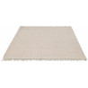 Tapis avec franges plat tissé main pour salon Atelier Craft