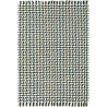 Tapis tissé main plat pour salon avec franges Atelier Poule