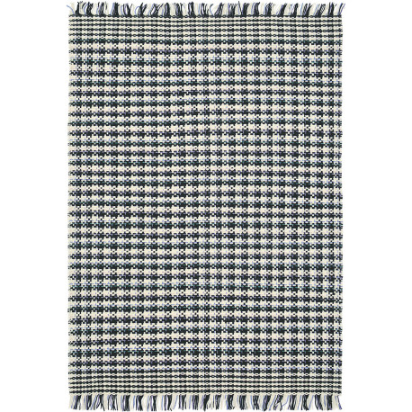 Tapis de salon plat avec franges tissé main Atelier Coco
