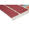 Tapis en laine moderne avec franges plat Kashba Stack