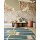 Tapis en laine moderne avec franges plat Kashba Stack