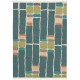 Tapis en laine moderne avec franges plat Kashba Stack