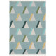 Tapis géométrique plat en laine scandinave Kashba Wigwam