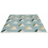 Tapis géométrique plat en laine scandinave Kashba Wigwam