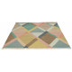 Tapis multicolore plat avec franges design Kashba Jewel