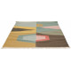 Tapis moderne avec franges multicolore plat Kashba Tipi