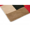 Tapis multicolore tufté main laine moderne Estella Domino