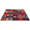 Tapis moderne tufté main multicolore Estella Carré