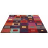 Tapis moderne tufté main multicolore Estella Carré